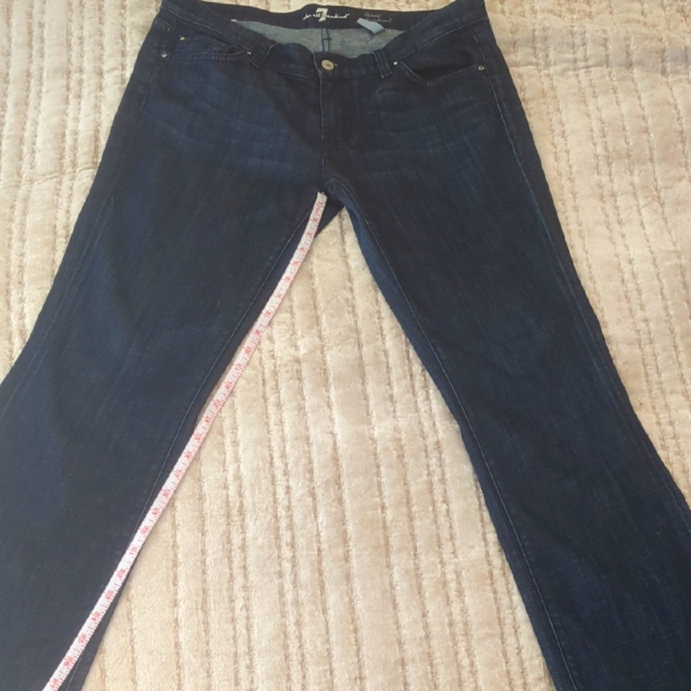 7 For All Mankind Lexie Dark Indigo Bootcut Leg Jeans 32 P